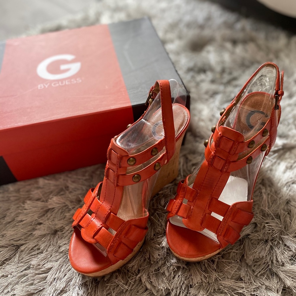 Guess orange heels